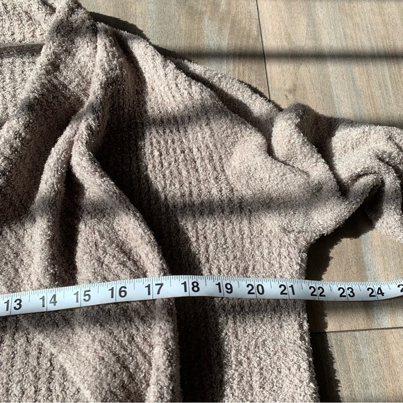 BAREFOOT DREAMS Cozychic Lite Coastal Cardi taupe beige size small - Picture 4 of 7